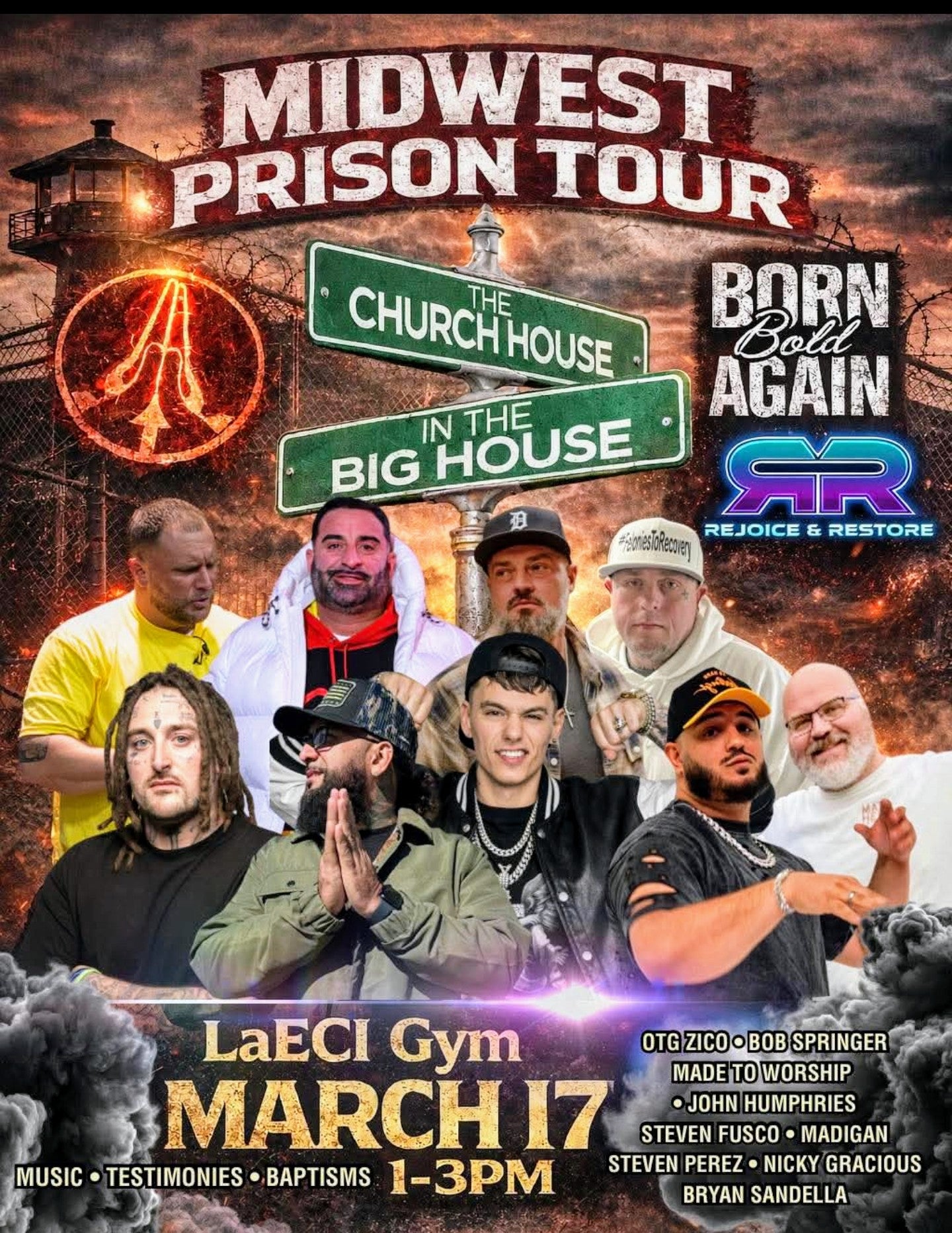 THE CHURCH HOUSE IN THE BIG HOUSE - Saturday, March 17th